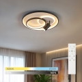 BRILAGI - dimmbare LED-Deckenleuchte UNITY LED/60W/230V + 1xGU10/3W 3000-6000K Ø 50 cm weiß/schwarz + Fernbedienung