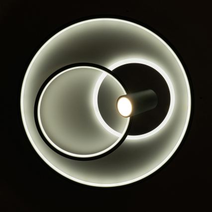 BRILAGI - dimmbare LED-Deckenleuchte UNITY LED/60W/230V + 1xGU10/3W 3000-6000K Ø 50 cm weiß/schwarz + Fernbedienung