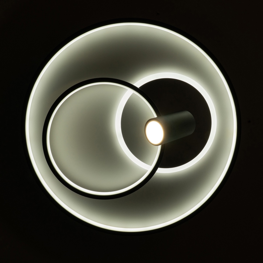 BRILAGI - dimmbare LED-Deckenleuchte UNITY LED/60W/230V + 1xGU10/3W 3000-6000K Ø 50 cm weiß/schwarz + Fernbedienung