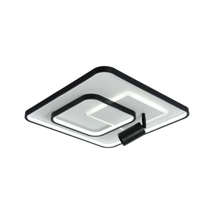 Brilagi - Dimmbare Deckenleuchte UNITY LED/75W/230V + 1xGU10/3W 3000-6000K 50x50 cm weiß/schwarz + Fernbedienung