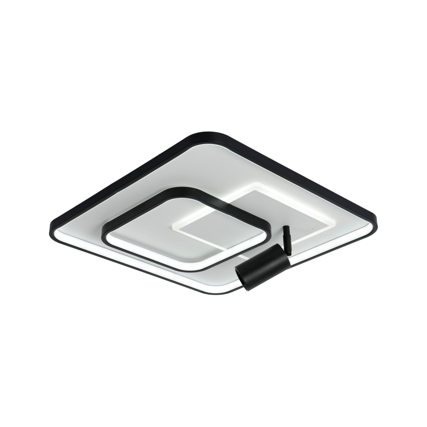 Brilagi - Dimmbare Deckenleuchte UNITY LED/75W/230V + 1xGU10/3W 3000-6000K 50x50 cm weiß/schwarz + Fernbedienung