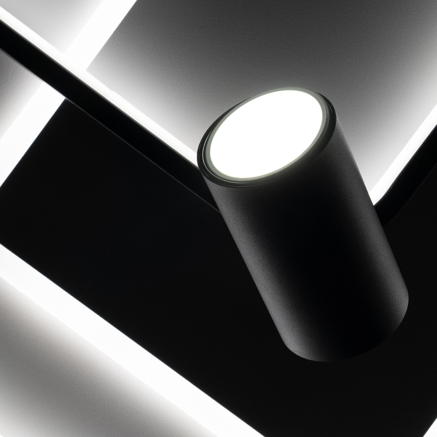 BRILAGI - Dimmbare Deckenleuchte UNITY LED/75W/230V + 1xGU10/3W 3000-6000K 50x50 cm weiß/schwarz + Fernbedienung