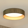 Brilagi - Dimmbare LED-Deckenleuchte VEGAS SHINE LED/24W/230V 3000/4000/6500K Stroh braun/golden + Fernbedienung