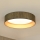Brilagi - Dimmbare LED-Deckenleuchte VEGAS SHINE LED/24W/230V 3000/4000/6500K Stroh braun/golden + Fernbedienung