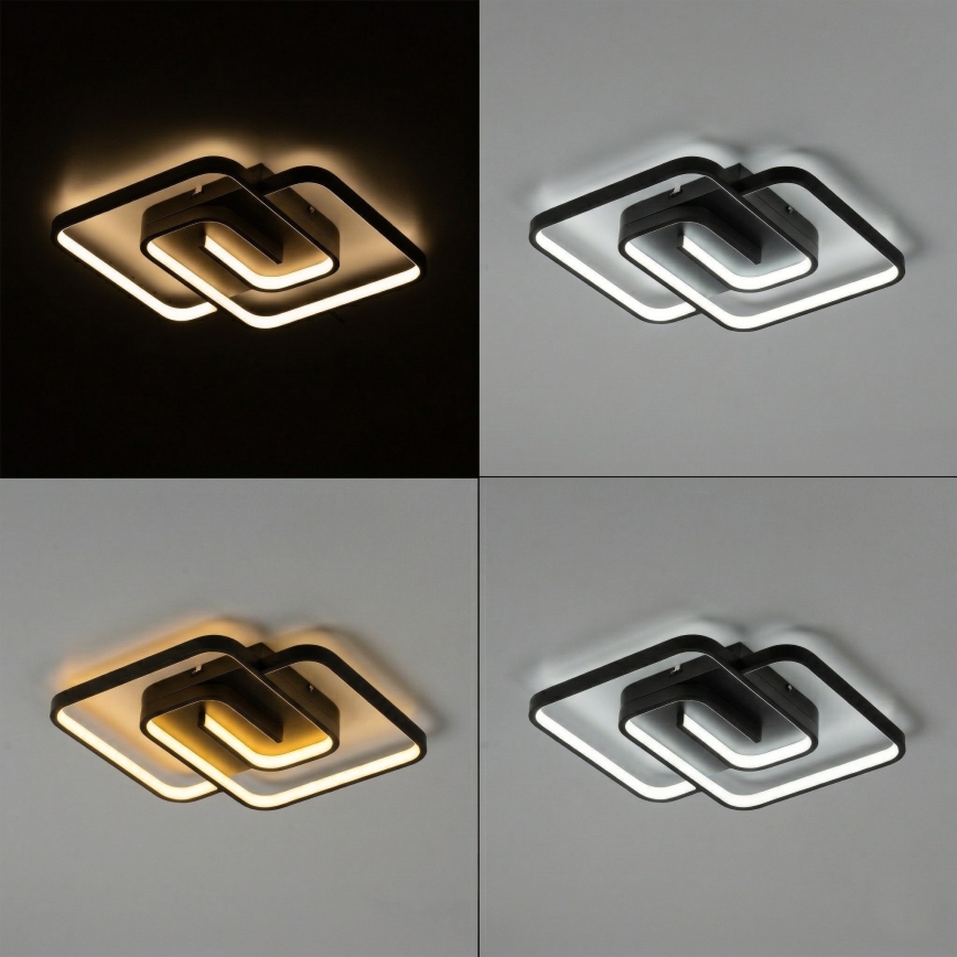 Brilagi - Dimmbare LED-Deckenleuchte VELO LED/64W/230V 3000-6500K 48x48 cm + Fernbedienung