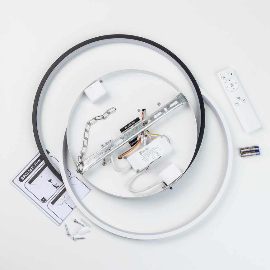 Brilagi - LED-dimmbare Deckenleuchte VELO LED/70W/230V Ø 48 cm 3000–6500 K inkl. Fernbedienung