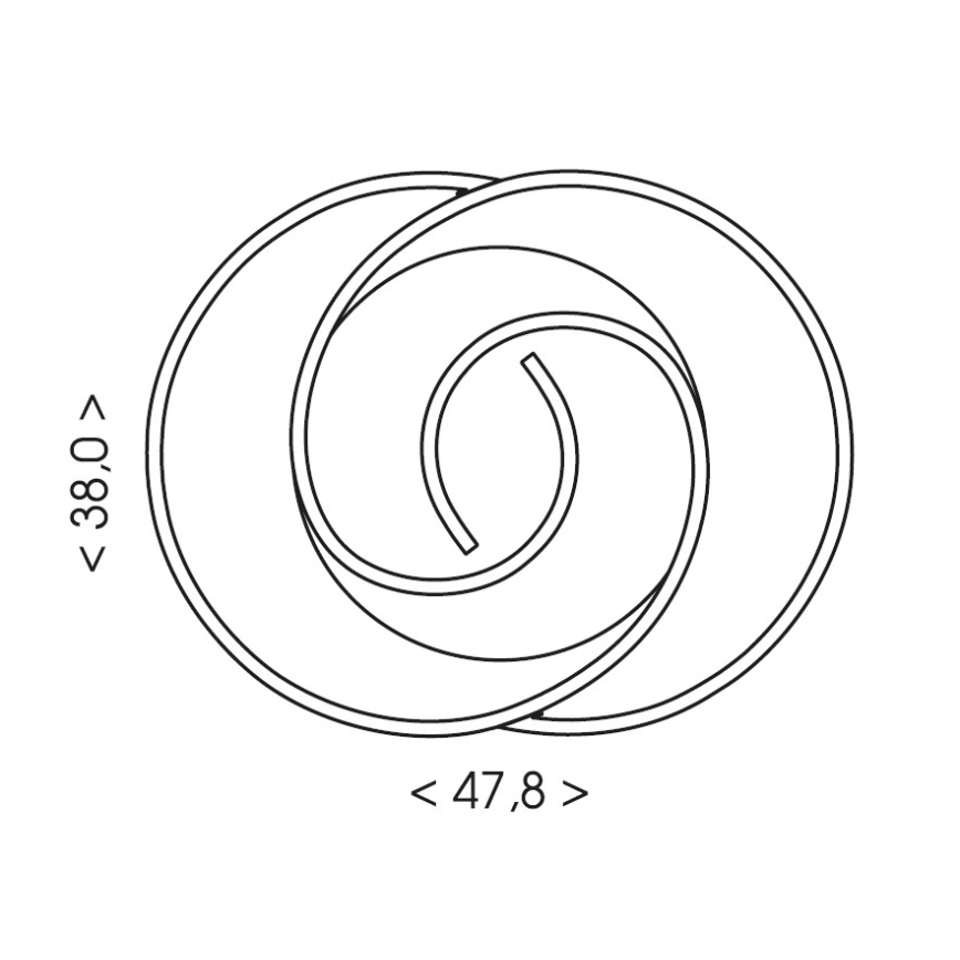 Brilagi - LED dimmbare Deckenleuchte VELO LED/70W/230V 3000-6500K 38x47,8 cm + Fernbedienung