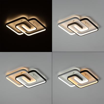 Brilagi - dimmbare LED-Deckenleuchte VELO XL LED/98W/230V 3000-6500K 61x61 cm + Fernbedienung