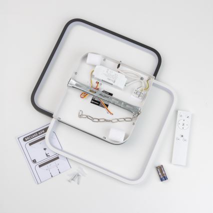 Brilagi - dimmbare LED-Deckenleuchte VELO XL LED/98W/230V 3000-6500K 61x61 cm + Fernbedienung