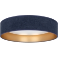Brilagi - dimmbare LED-Deckenleuchte VELVET SMARTIX LED/24W/230V 3000-6000K Ø 45 cm blau/gold Wi-Fi Tuya Beacon + Fernbedienung