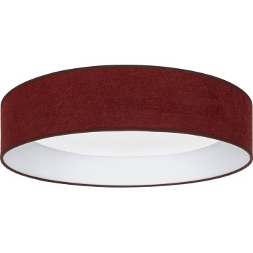 Brilagi - dimmbare LED-Deckenleuchte VELVET SMARTIX LED/36W/230V 3000-6000K Ø 55 cm weinrot Wi-Fi Tuya Beacon + Fernbedienung