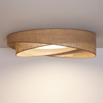 BRILAGI - Dimmbare LED-Deckenleuchte VELVET TWIST LED/36W/230V 3000-6000K Ø 65 cm Wi-Fi Tuya Beacon beige + Fernbedienung