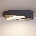 BRILAGI - Dimmbare LED-Deckenleuchte VELVET TWIST LED/36W/230V 3000-6000K Ø 65 cm Wi-Fi Tuya Beacon grau/creme + Fernbedienung