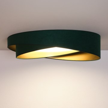 BRILAGI - Dimmbare LED-Deckenleuchte VELVET TWIST LED/36W/230V 3000-6000K Ø 65 cm Wi-Fi Tuya Beacon grün/gold + Fernbedienung