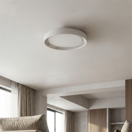 Brilagi - dimmbare LED-Deckenleuchte WALDO LED/48W/230V 3000-6500K Ø 40 cm weiß/silber + Fernbedienung