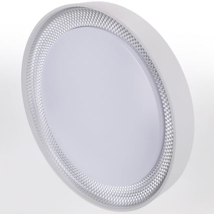 Brilagi - dimmbare LED-Deckenleuchte WALDO LED/48W/230V 3000-6500K Ø 40 cm weiß/silber + Fernbedienung