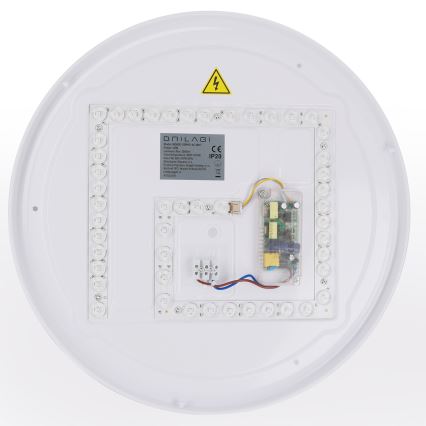 Brilagi - dimmbare LED-Deckenleuchte WALDO LED/48W/230V 3000-6500K Ø 40 cm weiß/silber + Fernbedienung