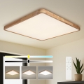 BRILAGI - dimmbare LED-Deckenleuchte WOODLINE SQUARE LED/180W/230V 3000-6000K Eiche 100x100 cm + Fernbedienung