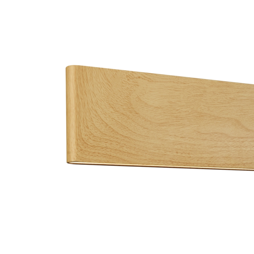 Brilagi - dimmbare LED-Pendelleuchte an Stahlseil SLIMLINE LED/40W/230V 3000–6000K Eichendekor + Fernbedienung