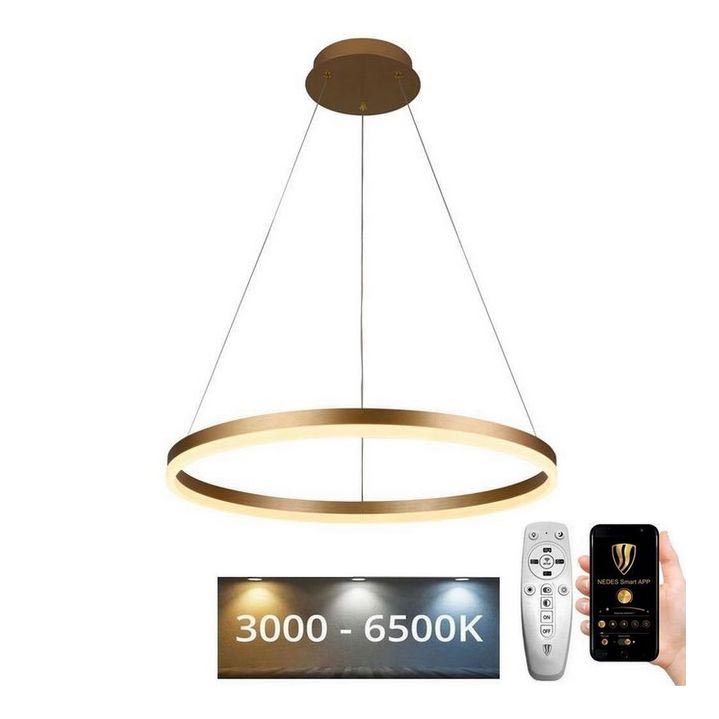 Brilagi - Dimmbare LED-Hängeleuchte an Schnur CIRCLE LED/42W/230V 3000-6500K + Fernbedienung