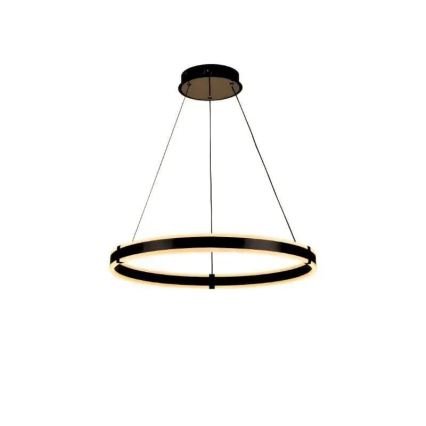 Brilagi - Dimmbare LED-Hängeleuchte an Schnur CIRCLE LED/85W/230V 3000-6500K schwarz + Fernbedienung