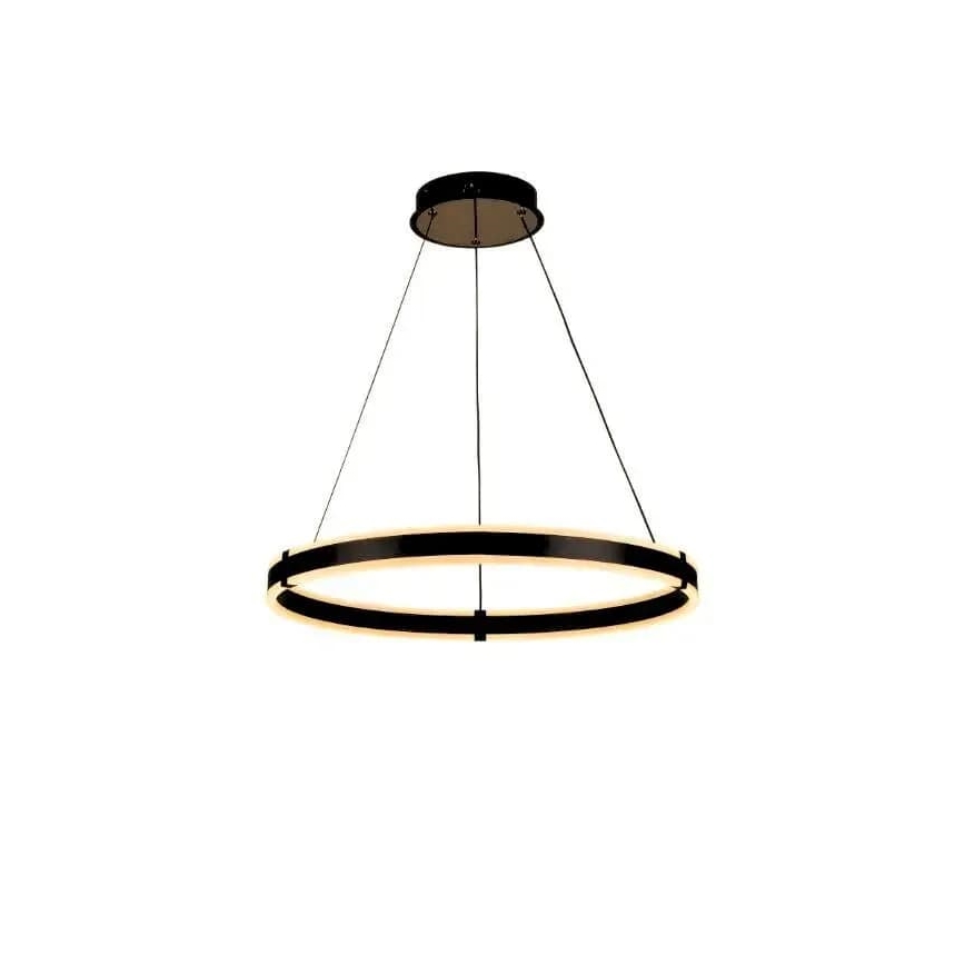 Brilagi - Dimmbare LED-Hängeleuchte an Schnur CIRCLE LED/85W/230V 3000-6500K schwarz + Fernbedienung