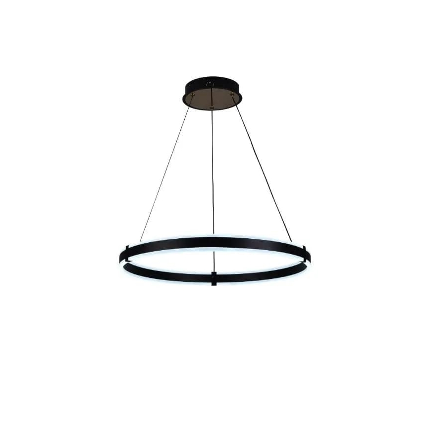 Brilagi - Dimmbare LED-Hängeleuchte an Schnur CIRCLE LED/85W/230V 3000-6500K schwarz + Fernbedienung