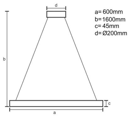 Brilagi - Dimmbare LED-Hängeleuchte an Schnur CIRCLE LED/85W/230V 3000-6500K schwarz + Fernbedienung