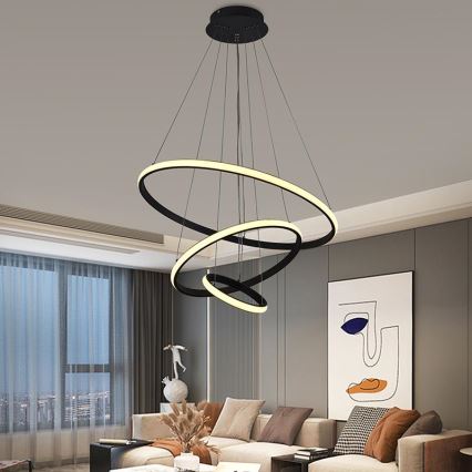 Brilagi - Dimmbare LED-Hängeleuchte an Schnur CIRCLE LED/90W/230V 3000-6500K + Fernbedienung