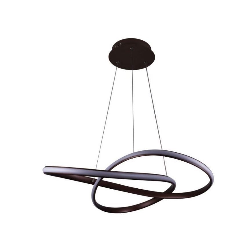 Brilagi - Dimmbare LED-Hängeleuchte an Schnur COSMOWAVE LED/70W/230V 3000-6500K braun + Fernbedienung