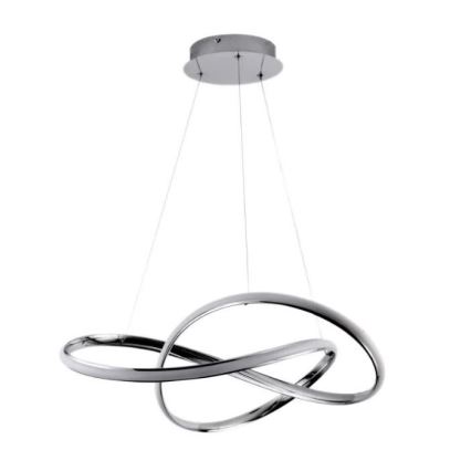 Brilagi - Dimmbare LED-Hängeleuchte an Schnur COSMOWAVE LED/70W/230V Chrom + Fernbedienung