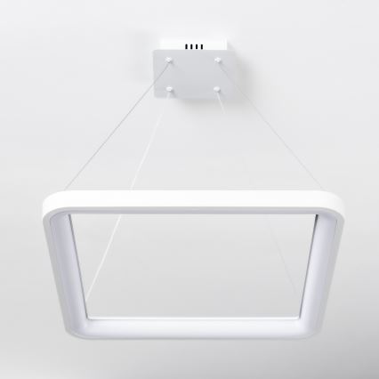 Brilagi - LED-dimmbare Pendelleuchte an Stahlseil FALCON SLIM LED/50W/230V 3000-6500K 50x50 cm weiß + Fernbedienung