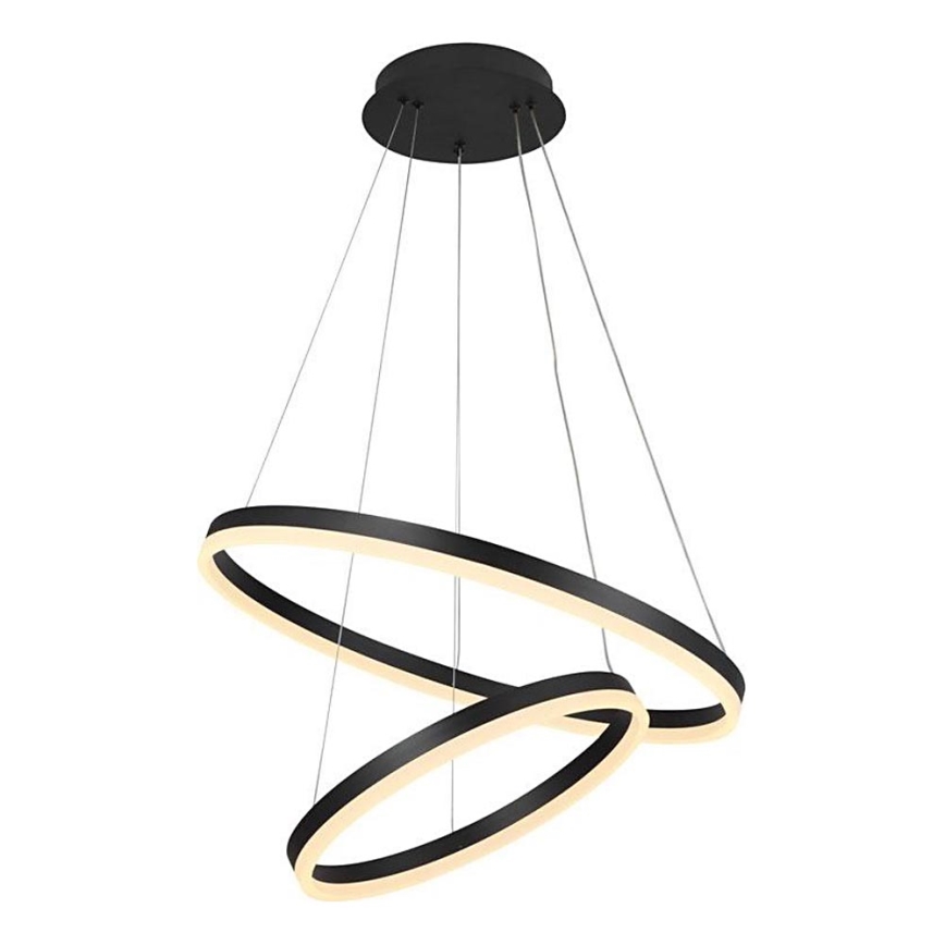 Brilagi - Dimmbare LED-Hängeleuchte CIRCLE LED/70W/230V 3000-6500K schwarz + Fernbedienung