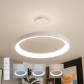 Brilagi - Dimmbare LED-Hängeleuchte mit Seilabhängung FALCON II LED/108W/230V 3000-6500K Ø 80 cm weiß + Fernbedienung