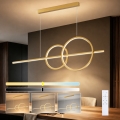 BRILAGI - dimmbare LED-Hängeleuchte mit Seilaufhängung SIGNATURE LED/53W/230V 3000-6000K 120 cm goldfarben + Fernbedienung