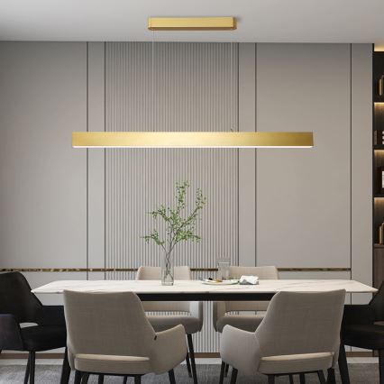 Brilagi - Dimmbare LED-Hängeleuchte SLEEKLINE SMART LED/40W/230V 3000-6000K Wi-Fi Tuya golden + Fernbedienung