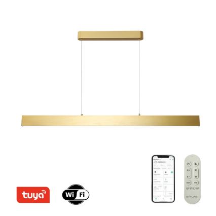 Brilagi - Dimmbare LED-Hängeleuchte SLEEKLINE SMART LED/40W/230V 3000-6000K Wi-Fi Tuya golden + Fernbedienung