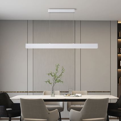 Brilagi - Dimmbare LED-Hängeleuchte SLEEKLINE SMART LED/40W/230V 3000-6000K Wi-Fi Tuya weiß + Fernbedienung