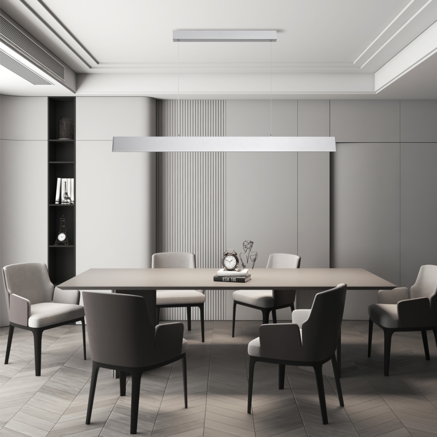 Brilagi - Dimmbare LED-Hängeleuchte SLIMLINE LED/40W/230V 3000-6000K silbern + Fernbedienung