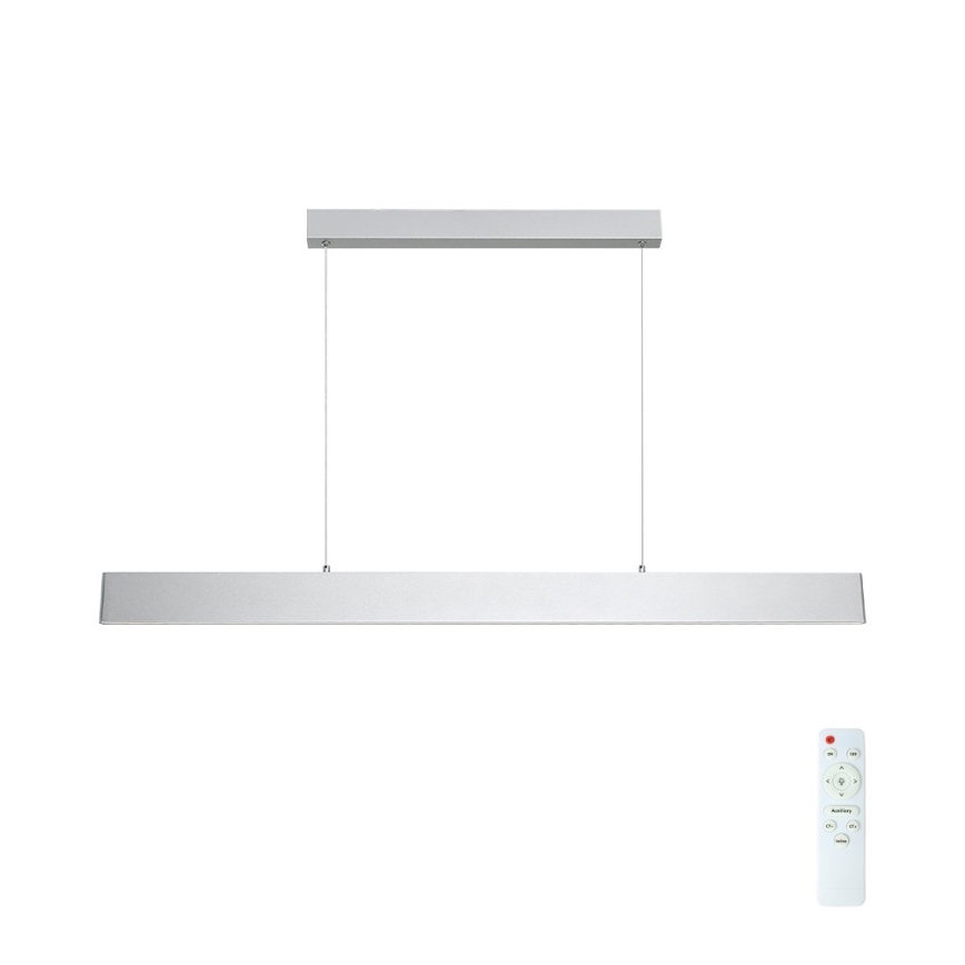 Brilagi - Dimmbare LED-Hängeleuchte SLIMLINE LED/40W/230V 3000-6000K silbern + Fernbedienung