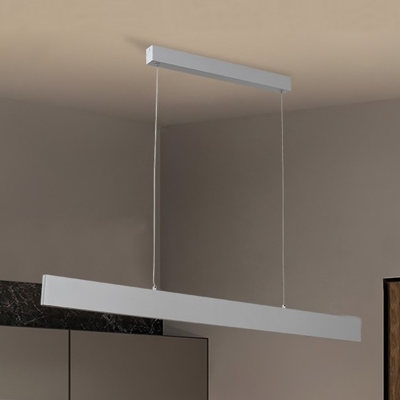 Brilagi - Dimmbare LED-Hängeleuchte SLIMLINE LED/40W/230V 3000-6000K silbern + Fernbedienung