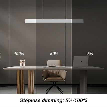 Brilagi - Dimmbare LED-Hängeleuchte SLIMLINE LED/40W/230V 3000-6000K weiß + Fernbedienung