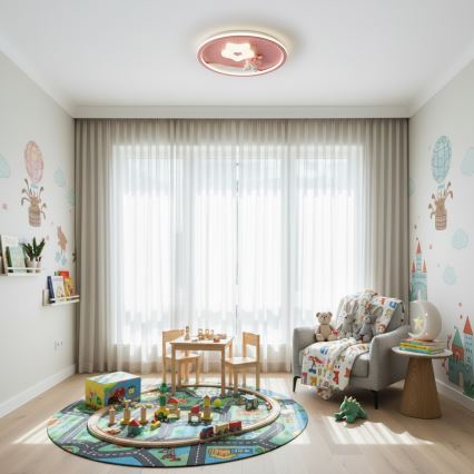 Brilagi - LED-dimmbare Kinder-Deckenleuchte BUNNY LED/83W/230V 3000-6000K Ø 49 cm + Fernbedienung