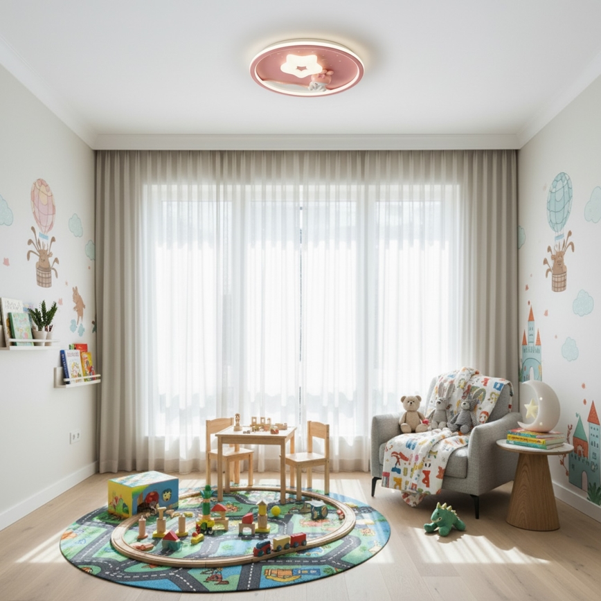 Brilagi - LED-dimmbare Kinder-Deckenleuchte BUNNY LED/83W/230V 3000-6000K Ø 49 cm + Fernbedienung