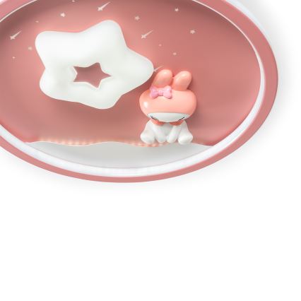 Brilagi - LED-dimmbare Kinder-Deckenleuchte BUNNY LED/83W/230V 3000-6000K Ø 49 cm + Fernbedienung