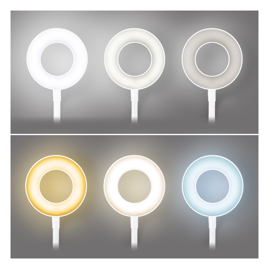 Brilagi - LED-Dimmleuchte mit Clip ORBELA LED/8W/230V 3000/4000/5000K Weiß