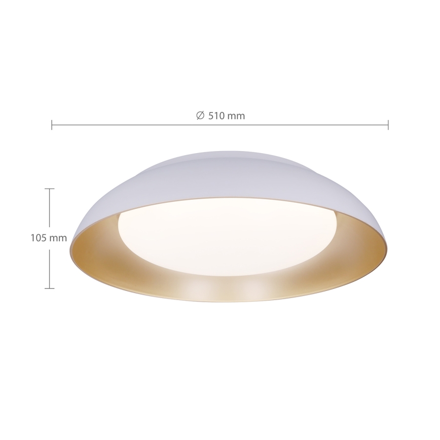 Brilagi - LED dimmbare Deckenleuchte ALVA LED/48W/230V 3000-6500K Ø 51 cm Weiß + Fernbedienung
