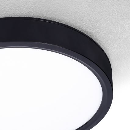 Brilagi - Dimmbare LED-Deckenleuchte ESTELA LED/48W/230V 3000-6500K ø 40 cm schwarz + Fernbedienung