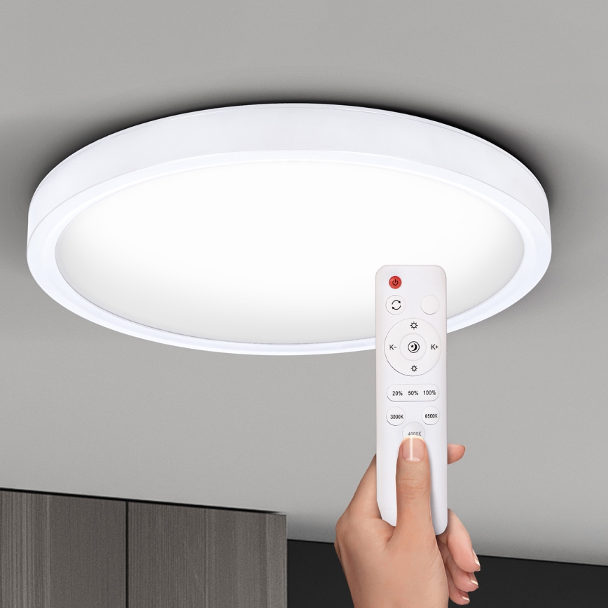 Brilagi - Dimmbare LED-Deckenleuchte ESTELA LED/48W/230V 3000-6500K ø 40 cm weiß + Fernbedienung