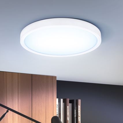 Brilagi - Dimmbare LED-Deckenleuchte ESTELA LED/48W/230V 3000-6500K ø 40 cm weiß + Fernbedienung